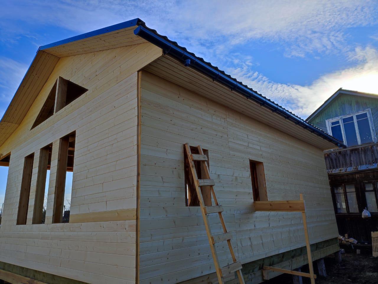 Каркасный дом по проекту ДК118, 8×8 м, 3 недели