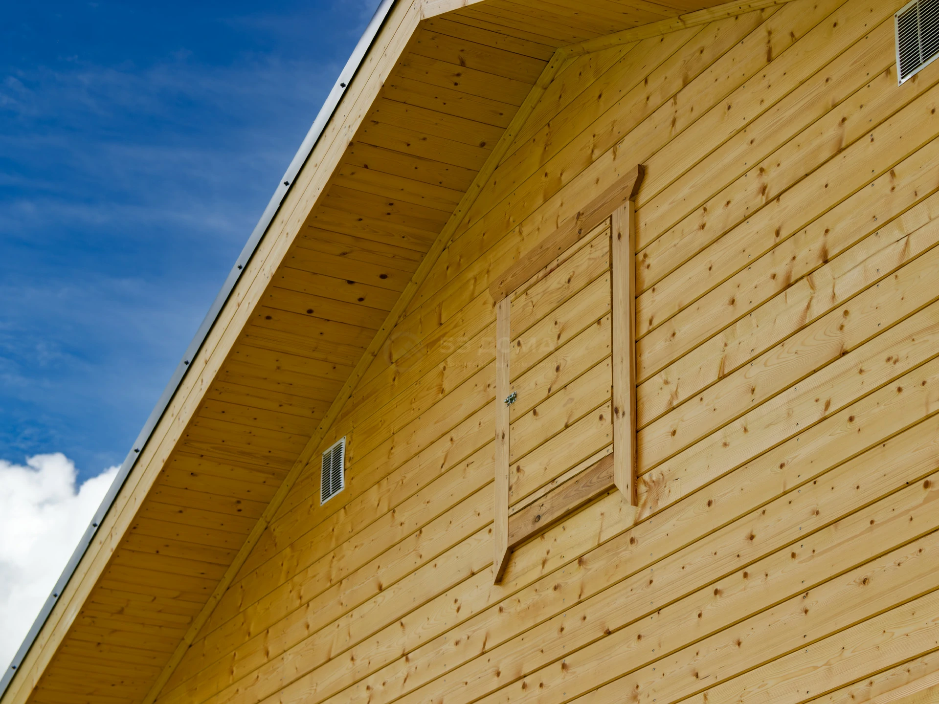 Каркасный дом по проекту ДК 318, 10×14 м с крыльцом 2×3 м, 1 месяц