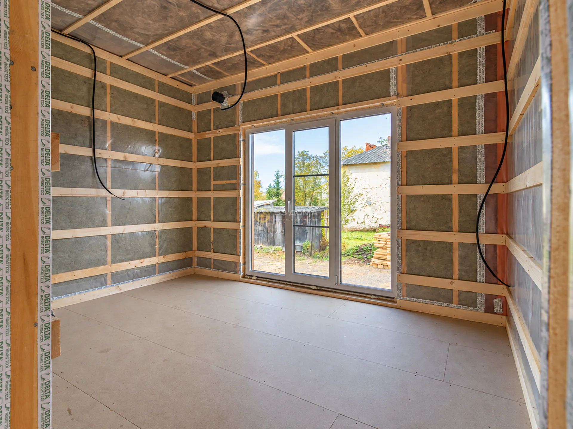 Каркасный дом по проекту ДК 052, 66 м², 1 этаж, 3 недели
