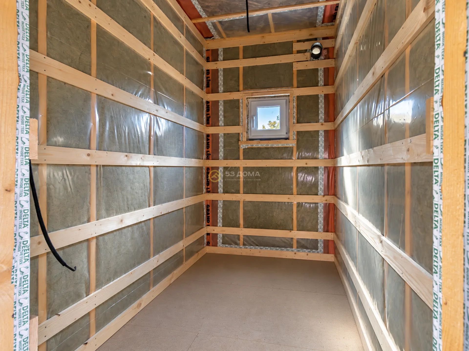 Каркасный дом по проекту ДК 052, 66 м², 1 этаж, 3 недели