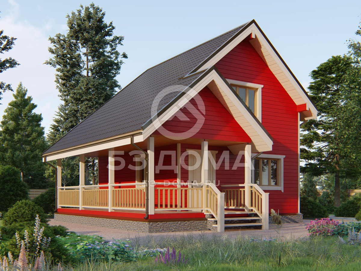 Каркасный дом ДК016