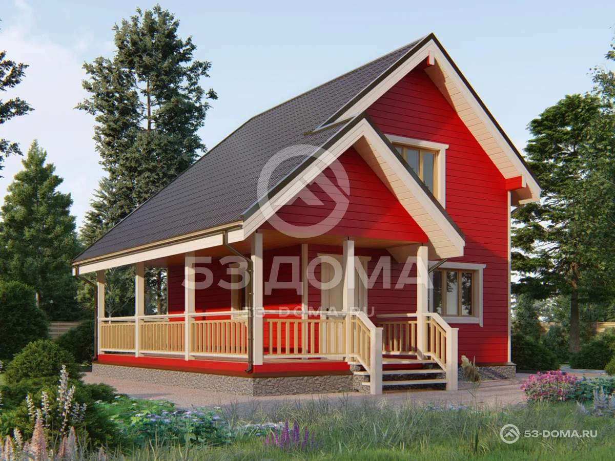 Каркасный дом ДК016