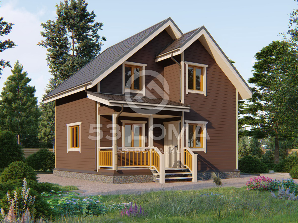 Каркасный дом ДК039