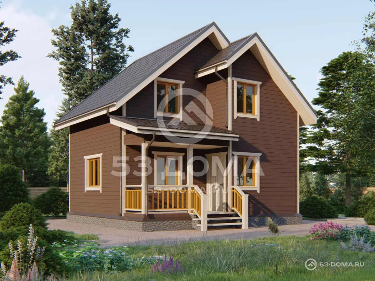 Каркасный дом ДК039
