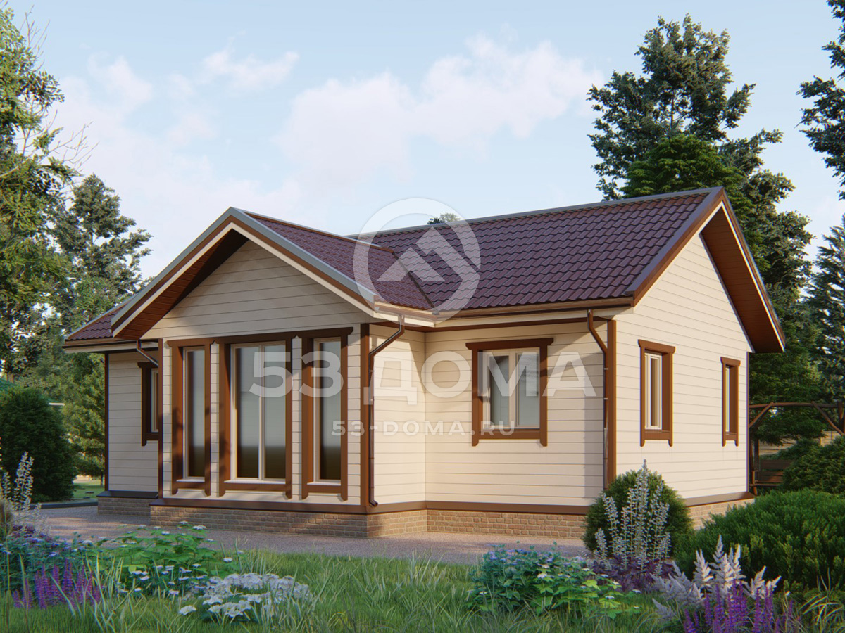 Каркасный дом ДК052
