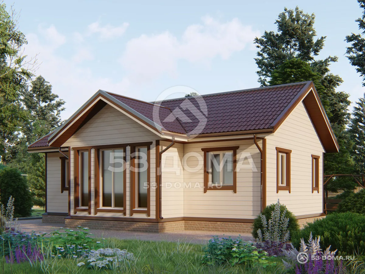 Каркасный дом ДК052