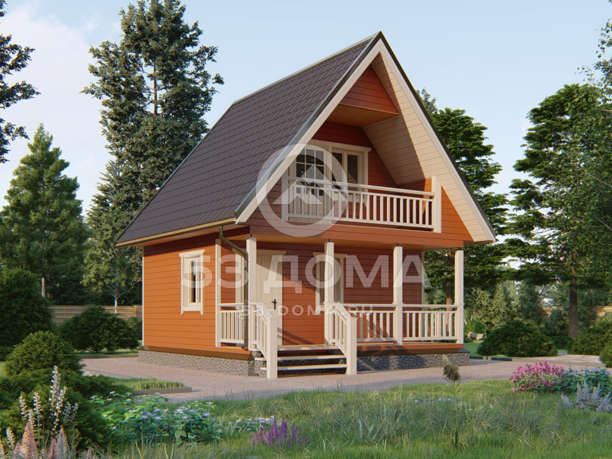 Каркасный дом ДК059