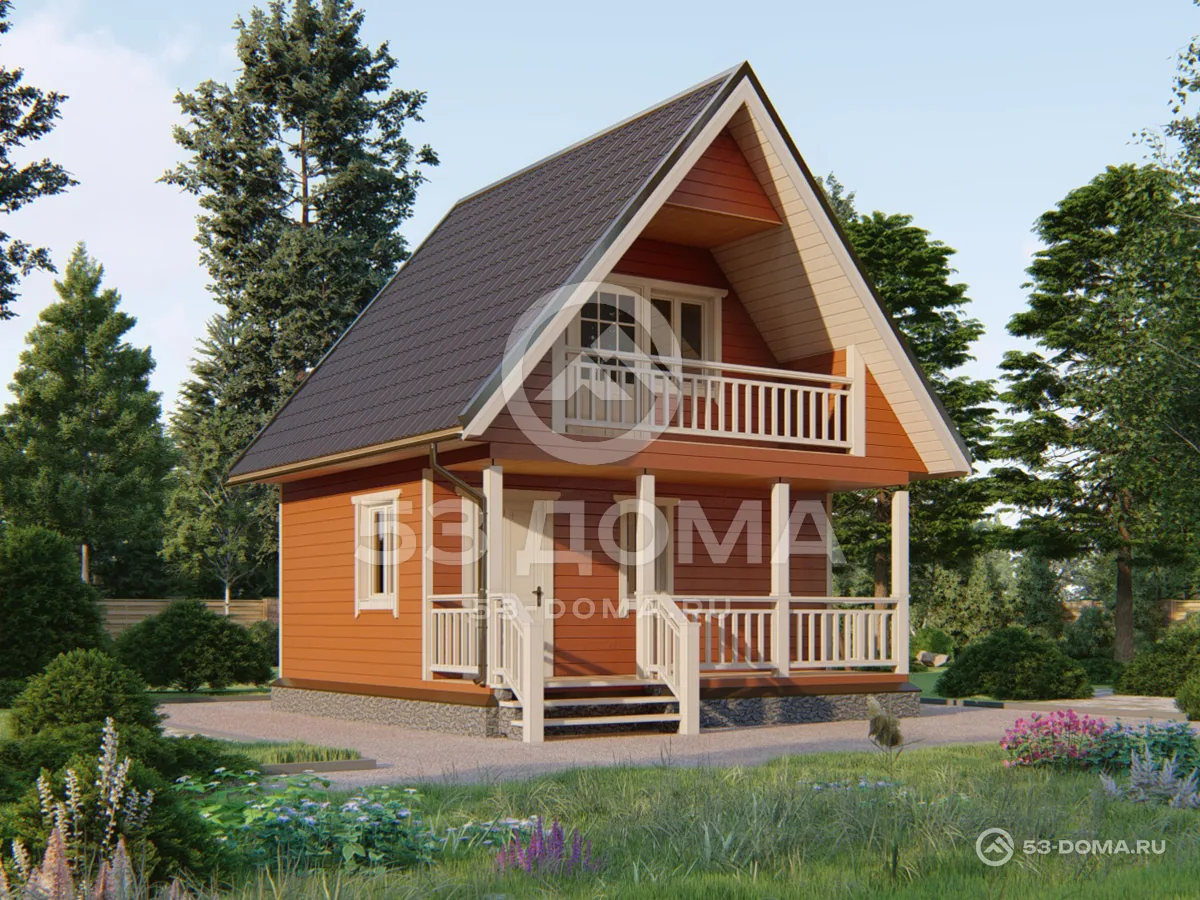 Каркасный дом ДК059