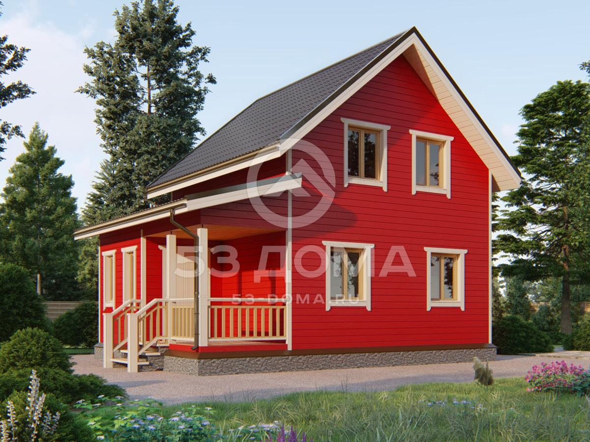 Каркасный дом ДК075