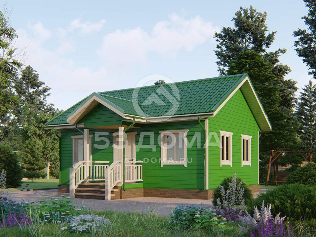 Каркасный дом ДК097