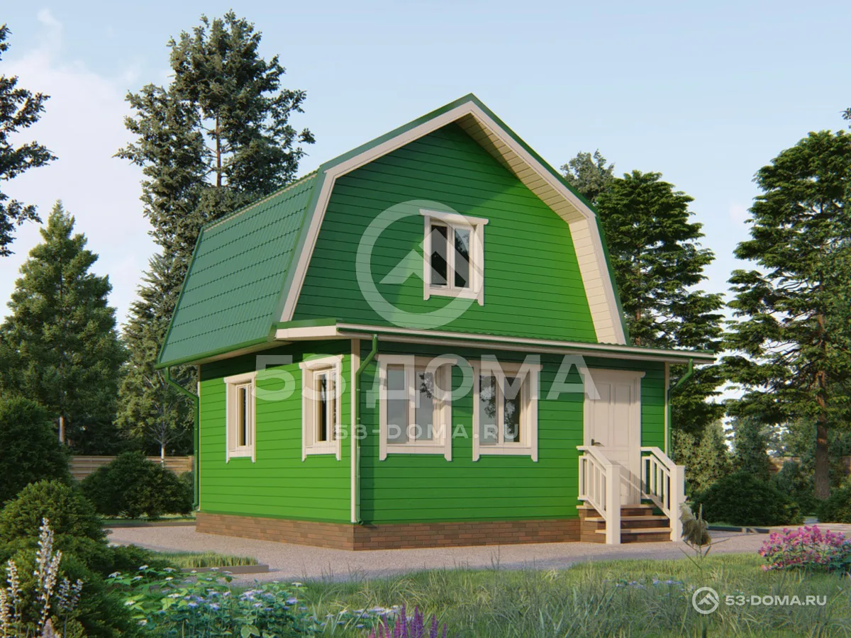 Каркасный дом ДК104