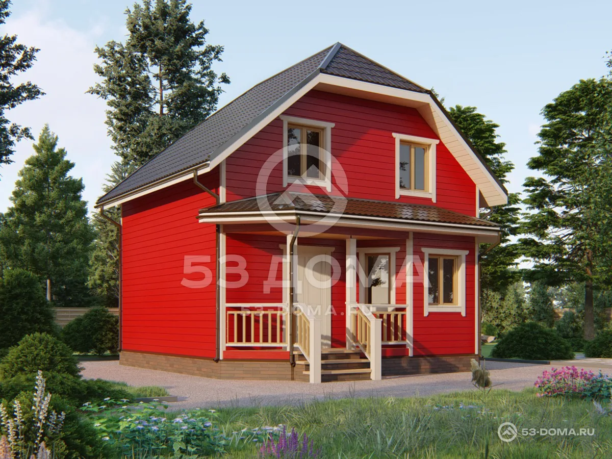 Каркасный дом ДК148