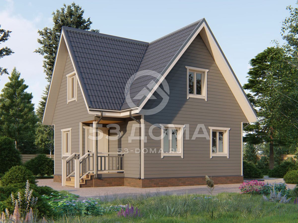 Каркасный дом ДК163
