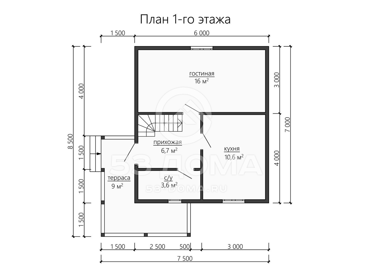 План 1 этаж