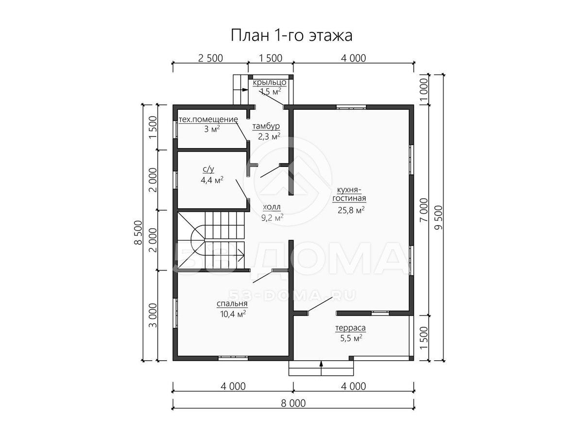План 1 этаж
