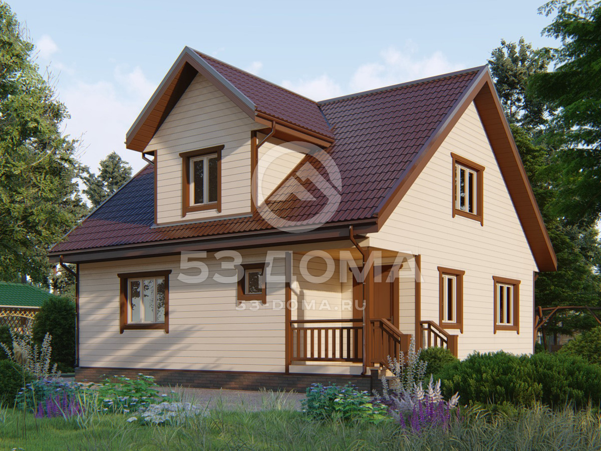 Каркасный дом ДК187