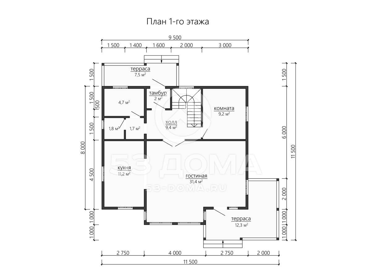 План 1 этаж