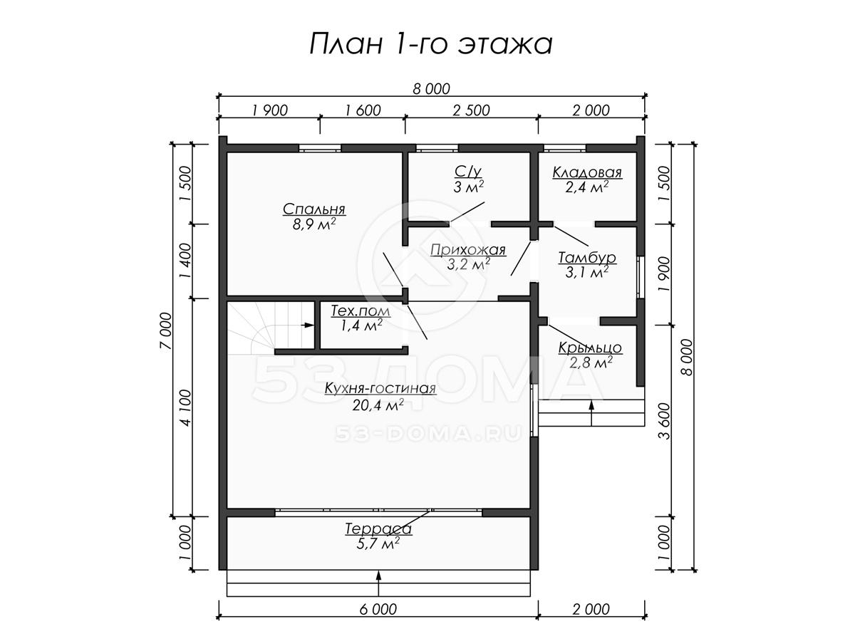 План 1 этаж