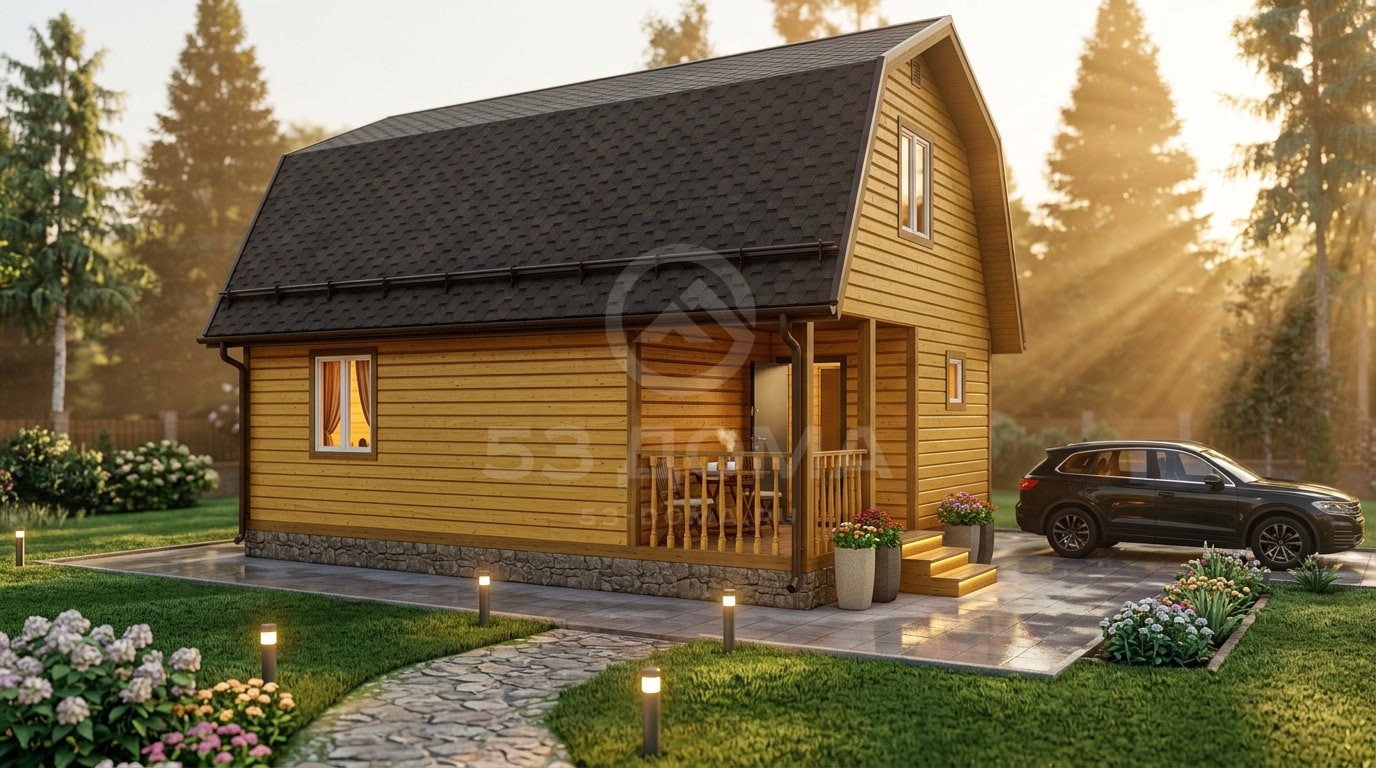Каркасный дом ДК321