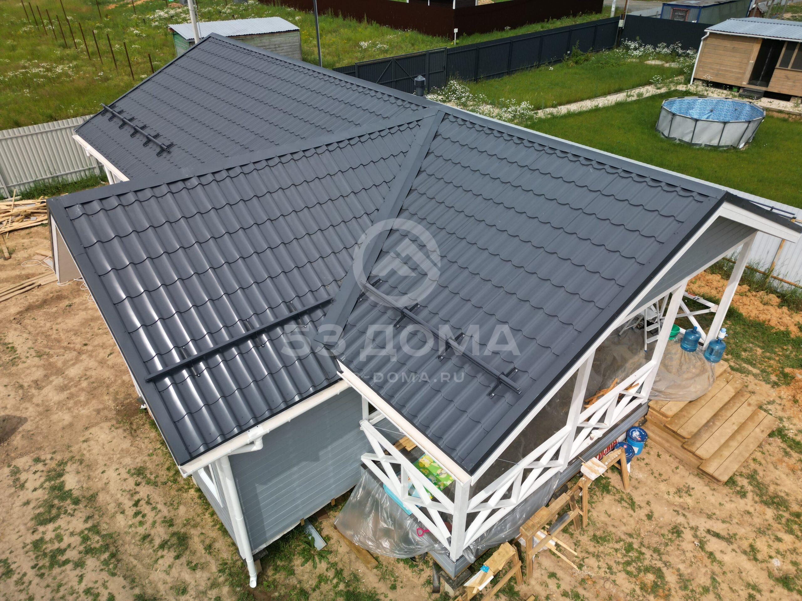 Каркасный дом 10х8,5 м, 1 эт